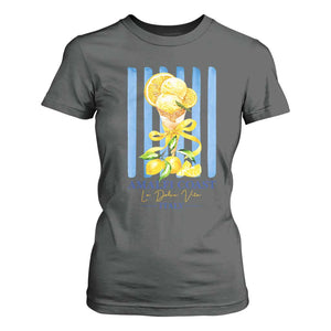 Amalfi Coast Italy Lemon Gelato T Shirt For Women La Dolce Vita Citrus Summer Travel Vintage Coastal