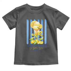 Amalfi Coast Italy Lemon Gelato Toddler T Shirt La Dolce Vita Citrus Summer Travel Vintage Coastal