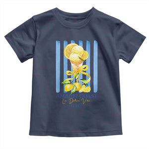 Amalfi Coast Italy Lemon Gelato Toddler T Shirt La Dolce Vita Citrus Summer Travel Vintage Coastal