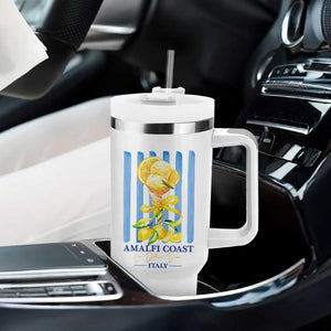 Amalfi Coast Italy Lemon Gelato Tumbler With Handle La Dolce Vita Citrus Summer Travel Vintage Coastal