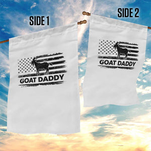 Goat Daddy Garden Flag Funny Fathers Day Presents For Goat Dad US Flag TS10 Print Your Wear