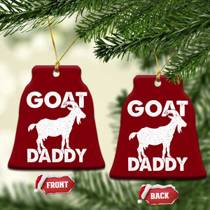 Goat Daddy Ceramic Ornament Funny Fathers Day Presents For Goat Dad TS10 Print Your Wear