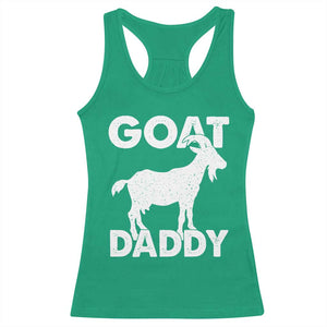 Goat Daddy Racerback Tank Top Funny Fathers Day Presents For Goat Dad TS10 Irish Green Print Your Wear