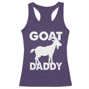 Goat Daddy Racerback Tank Top Funny Fathers Day Presents For Goat Dad TS10 Purple Print Your Wear