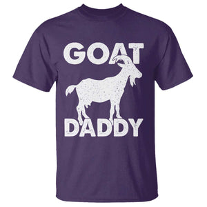 Goat Daddy T Shirt Funny Fathers Day Presents For Goat Dad TS10 Purple Print Your Wear