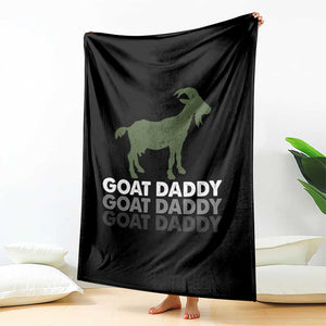 Funny Dad Throw Blanket Funny Goat Daddy Fathers Day Presents For Goat Lovers TS10 Print Your Wear