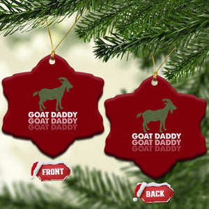 Funny Dad Ceramic Ornament Funny Goat Daddy Fathers Day Presents For Goat Lovers TS10 Print Your Wear