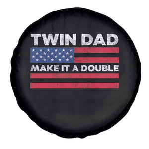 Retro Twin Dad Spare Tire Cover Make It A Double US Flag Fathers Day TS10 Print Your Wear