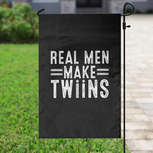 Funny Twin Dad Garden Flag Real Men Make Twins Daddy Humor Fathers Day TS10 Print Your Wear