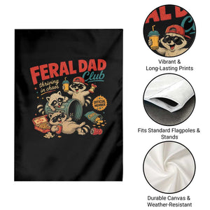 Funny Raccoon Dad Garden Flag Feral Dad Club Fathers Day Gift TS10 Print Your Wear