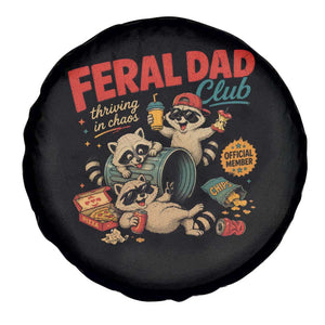 Funny Raccoon Dad Spare Tire Cover Feral Dad Club Fathers Day Gift TS10 Print Your Wear