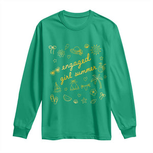 Engaged Girl Summer Long Sleeve Shirt Bride To Be Engagement