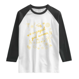 Engaged Girl Summer Raglan Shirt Bride To Be Engagement