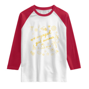 Engaged Girl Summer Raglan Shirt Bride To Be Engagement