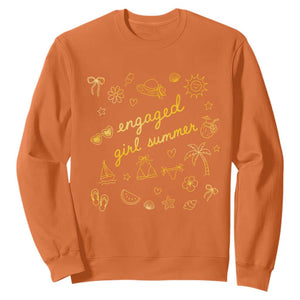 Engaged Girl Summer Sweatshirt Bride To Be Engagement