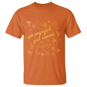 Engaged Girl Summer T Shirt Bride To Be Engagement