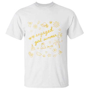 Engaged Girl Summer T Shirt Bride To Be Engagement