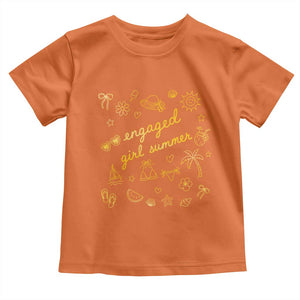 Engaged Girl Summer Toddler T Shirt Bride To Be Engagement