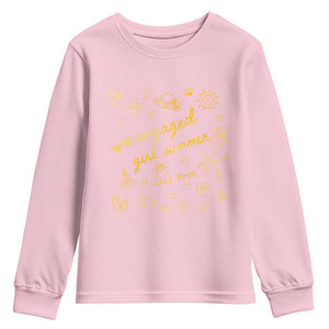 Engaged Girl Summer Youth Sweatshirt Bride To Be Engagement
