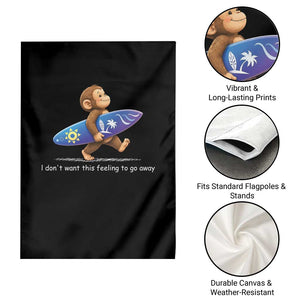 I Dont Want This Feeling To Go Away Garden Flag Vintage Surf Monkey Nostalgic Summer Beach Vacation TS10 Print Your Wear