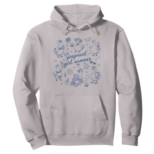 Pregnant Girl Summer Hoodie Summer Goose Beach Pregnancy Announcement Baby Shower