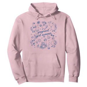Pregnant Girl Summer Hoodie Summer Goose Beach Pregnancy Announcement Baby Shower