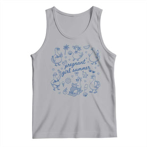 Pregnant Girl Summer Tank Top Summer Goose Beach Pregnancy Announcement Baby Shower