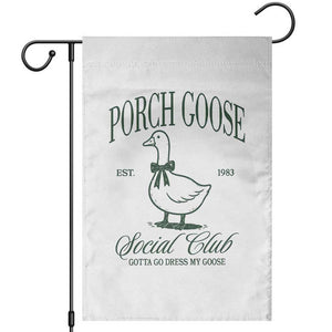 Porch Goose Garden Flag Cute Garden Club Vibes Moms Grandmas TS10 White Print Your Wear