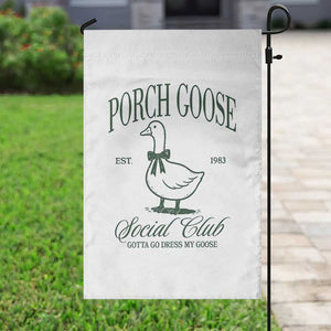 Porch Goose Garden Flag Cute Garden Club Vibes Moms Grandmas TS10 Print Your Wear