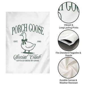 Porch Goose Garden Flag Cute Garden Club Vibes Moms Grandmas TS10 Print Your Wear