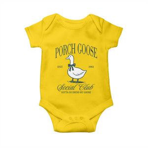 Porch Goose Baby Onesie Cute Garden Club Vibes Moms Grandmas TS10 Daisy Print Your Wear