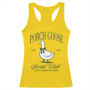 Porch Goose Racerback Tank Top Cute Garden Club Vibes Moms Grandmas TS10 Daisy Print Your Wear