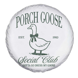 Porch Goose Spare Tire Cover Cute Garden Club Vibes Moms Grandmas TS10 Print Your Wear