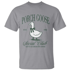Porch Goose T Shirt Cute Garden Club Vibes Moms Grandmas TS10 Sport Gray Print Your Wear