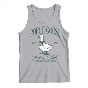 Porch Goose Tank Top Cute Garden Club Vibes Moms Grandmas TS10 Athletic Heather Print Your Wear