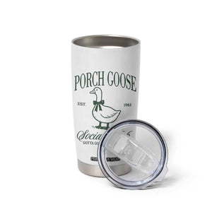 Porch Goose Tumbler Cup Cute Garden Club Vibes Moms Grandmas TS10 Print Your Wear