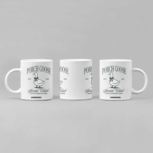 Porch Goose Coffee Mug Cute Garden Club Vibes Moms Grandmas TS10 Print Your Wear