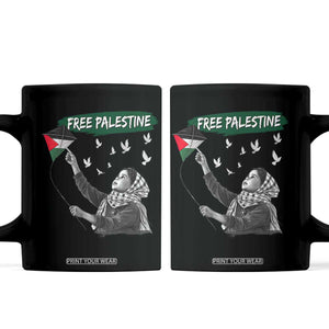 Free Palestine Coffee Mug Gaza Palestinian Flag TS10 Black Print Your Wear