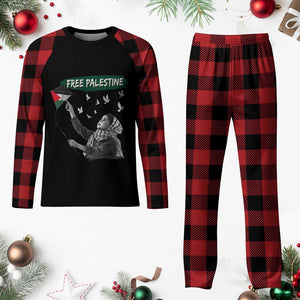 Free Palestine Plaid Pajama Set Gaza Palestinian Flag TS10 Buffalo Plaid Print Your Wear