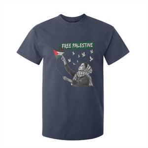Free Palestine T Shirt For Kid Gaza Palestinian Flag TS10 Navy Print Your Wear