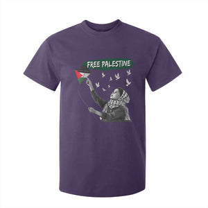 Free Palestine T Shirt For Kid Gaza Palestinian Flag TS10 Purple Print Your Wear