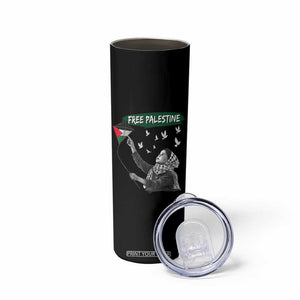 Free Palestine Skinny Tumbler Gaza Palestinian Flag TS10 Print Your Wear