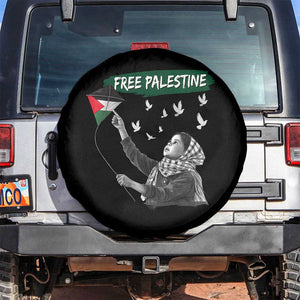 Free Palestine Spare Tire Cover Gaza Palestinian Flag TS10 No hole Black Print Your Wear