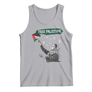 Free Palestine Tank Top Gaza Palestinian Flag TS10 Athletic Heather Print Your Wear