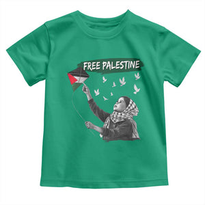 Free Palestine Toddler T Shirt Gaza Palestinian Flag TS10 Irish Green Print Your Wear