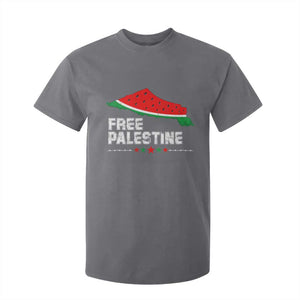 Free Palestine T Shirt For Kid Watermelon Map TS10 Charcoal Print Your Wear