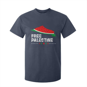 Free Palestine T Shirt For Kid Watermelon Map TS10 Navy Print Your Wear