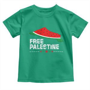 Free Palestine Toddler T Shirt Watermelon Map TS10 Irish Green Print Your Wear