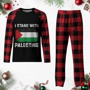 Stand With Palestine Plaid Pajama Set Gaza Palestinian Flag TS10 Buffalo Plaid Print Your Wear