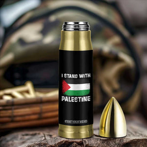 Stand With Palestine Bullet Tumbler Gaza Palestinian Flag TS10 Print Your Wear